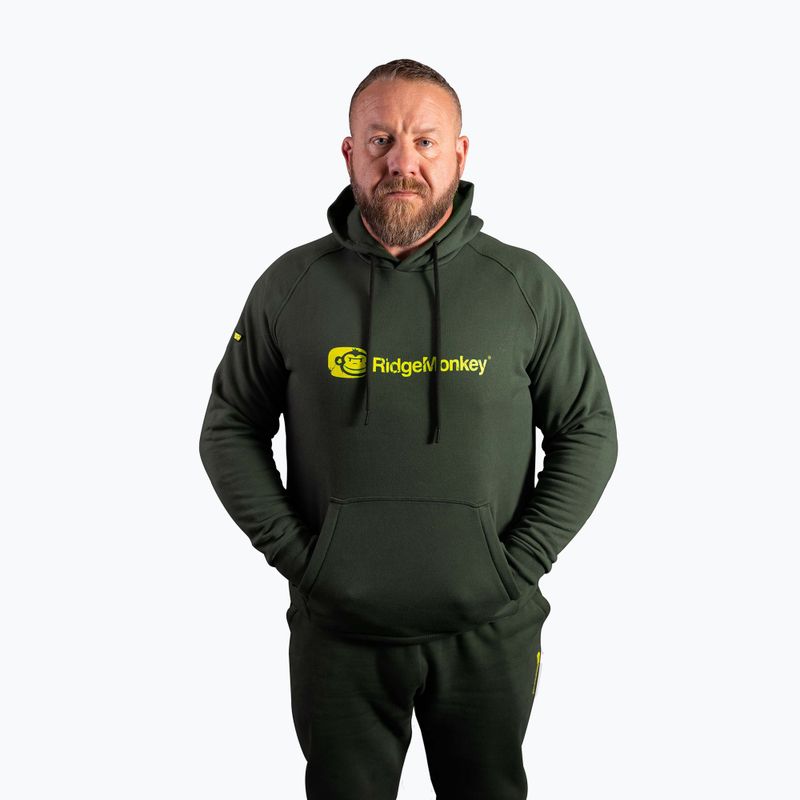 Férfi Ridgemonkey Apearel Heavyweight Hoody zöld RM623