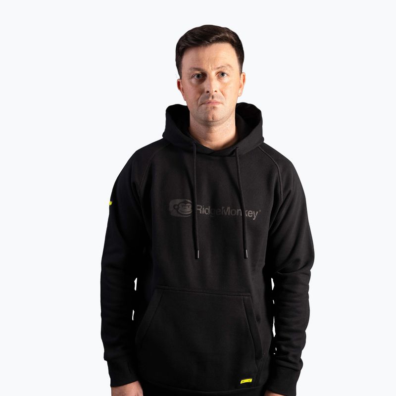 Férfi RidgeMonkey Apearel Heavyweight Hoody fekete RM629