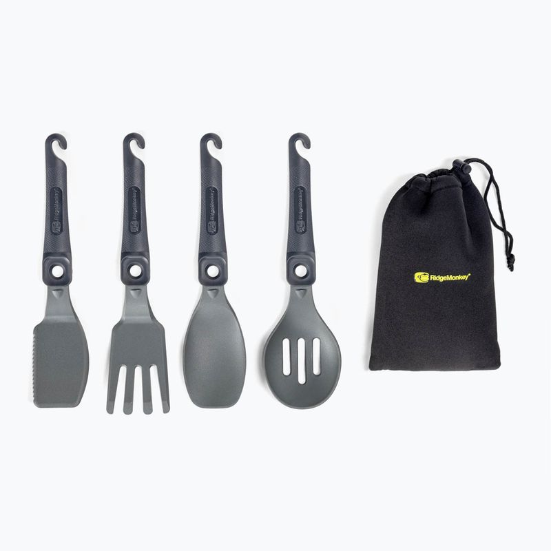 RidgeMonkey Q-Lock Utensil szürke QLU SET 2