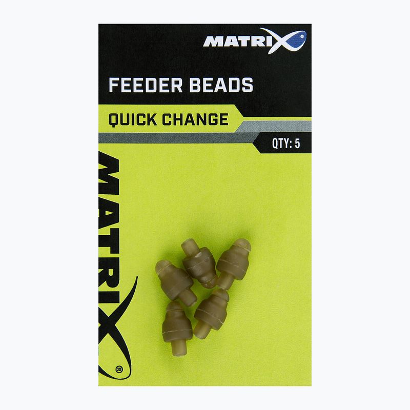Mátrix gyorscserélő feeder gyöngyök 5 db barna GAC379