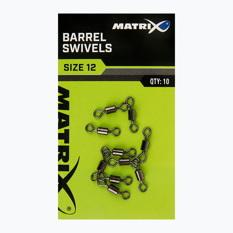 Matrix Barrel Swivels 10db ezüst GAC357 metódus forgócsavarok