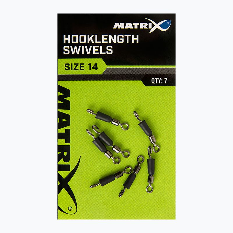 Feeder adapterek Matrix Hooklength Swivels méret 7 db ezüst GAC365