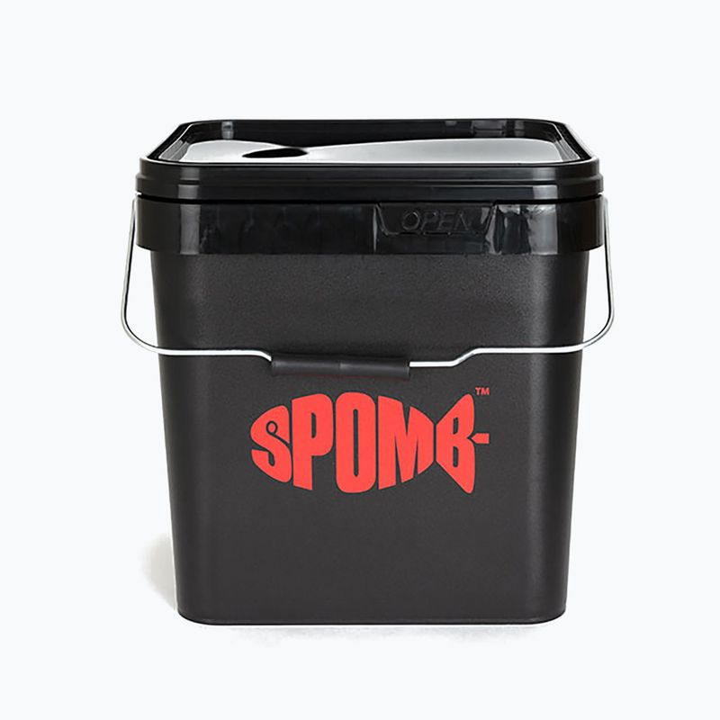 Spomb négyzet alakú horgászvödör fekete DBT001 2