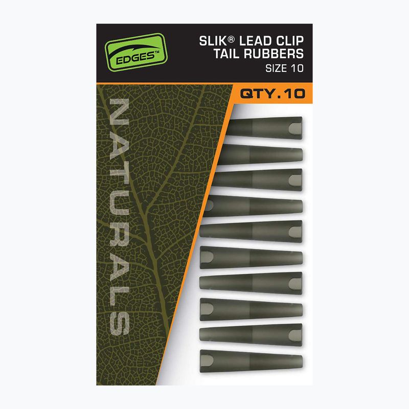 Secure Fox International Naturals Size 10 Slik Lead Clip Tail gumi 10 db.