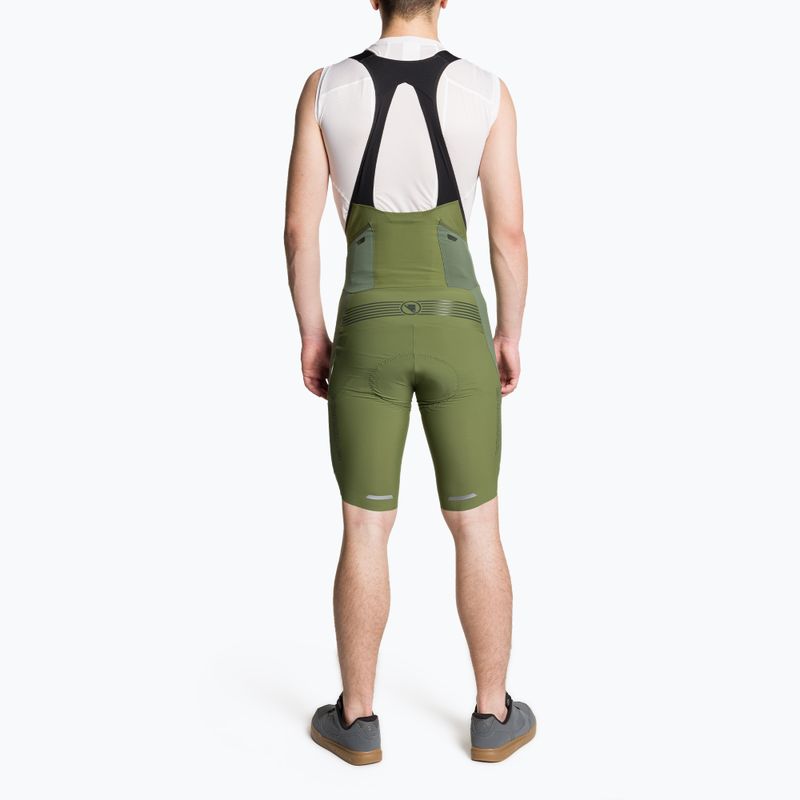 Férfi kerékpáros nadrág Endura GV500 Reiver Bibshort olive green 2