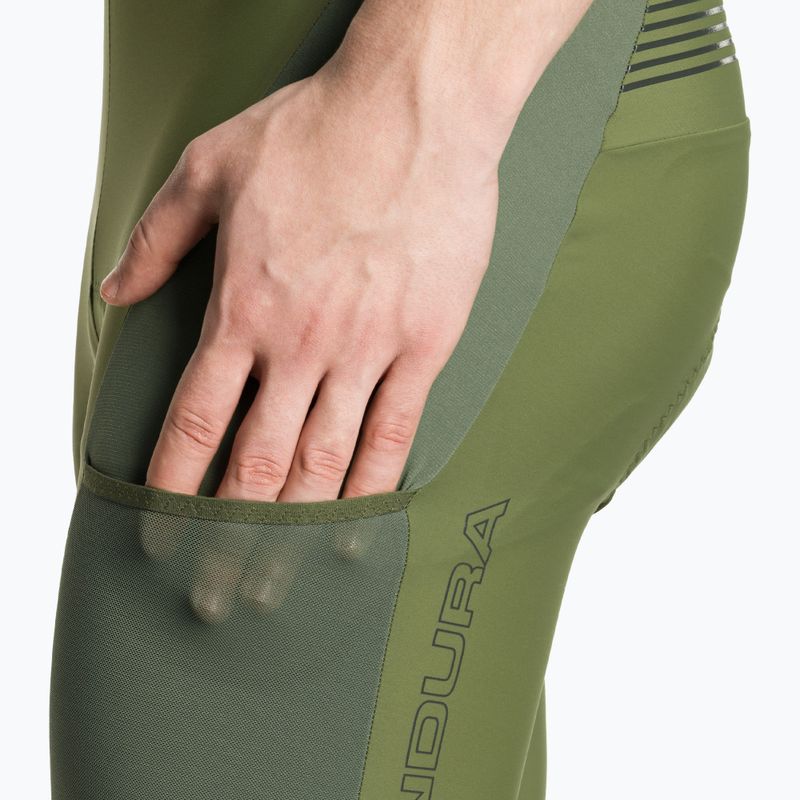 Férfi kerékpáros nadrág Endura GV500 Reiver Bibshort olive green 3