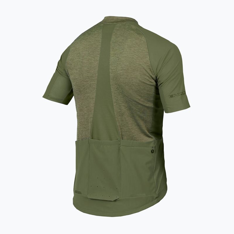 Férfi kerékpáros póló Endura GV500 Reiver S/S olive green 7