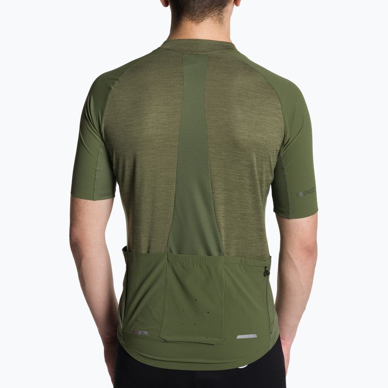 Férfi kerékpáros póló Endura GV500 Reiver S/S olive green 2