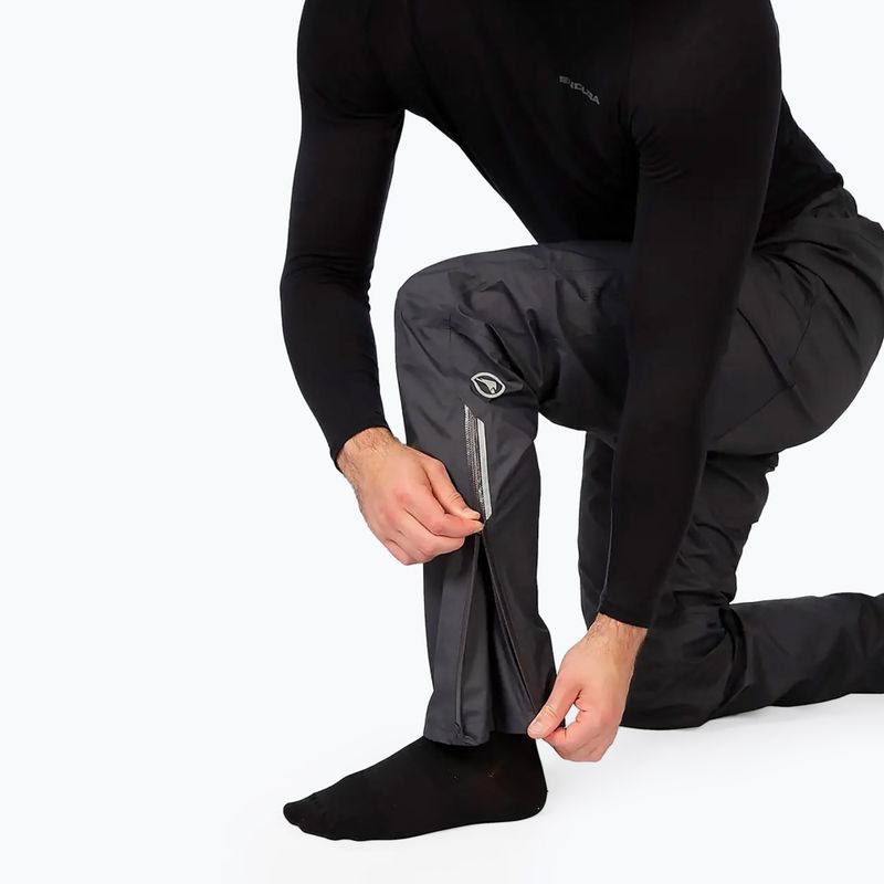 Férfi kerékpáros nadrág Endura GV500 Waterproof anthractie 6