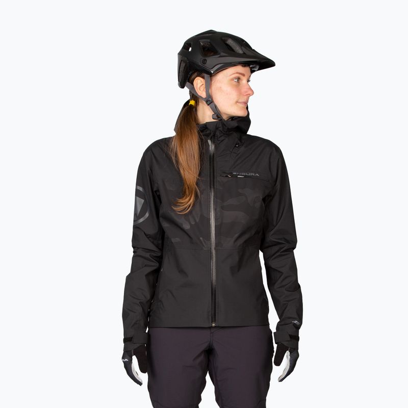 Kurtka rowerowa damska Endura Singletrack II Waterproof black