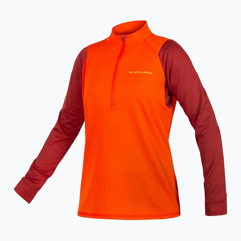 Női kerékpáros hosszú ujjú Endura Singletrack Fleece paprika