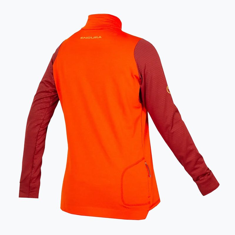 Női kerékpáros hosszú ujjú felső Endura Singletrack Fleece paprika 2