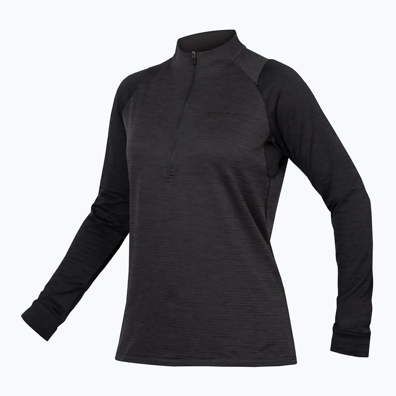 Női kerékpáros hosszú ujjú felső Endura Singletrack Fleece black