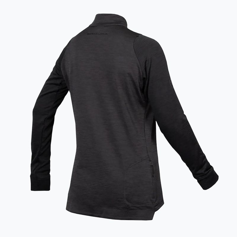 Női kerékpáros hosszú ujjú felső Endura Singletrack Fleece black 2