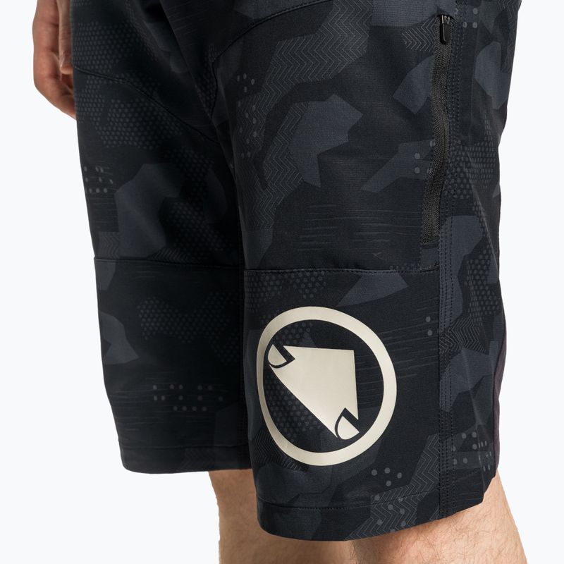 Férfi kerékpáros nadrág Endura Singletrack II Short black camo 3