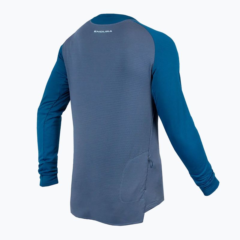 Férfi kerékpáros hosszú ujjú  Endura Singletrack Fleece ensign blue 7