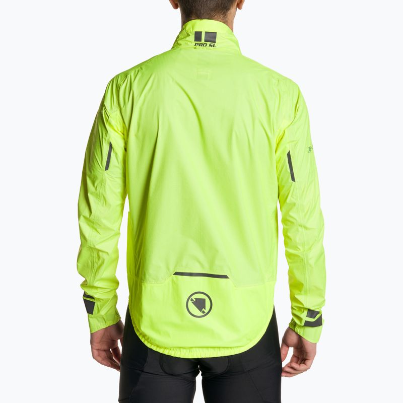 Férfi kerékpáros dzseki Endura Pro SL Waterproof hi-viz yellow 2