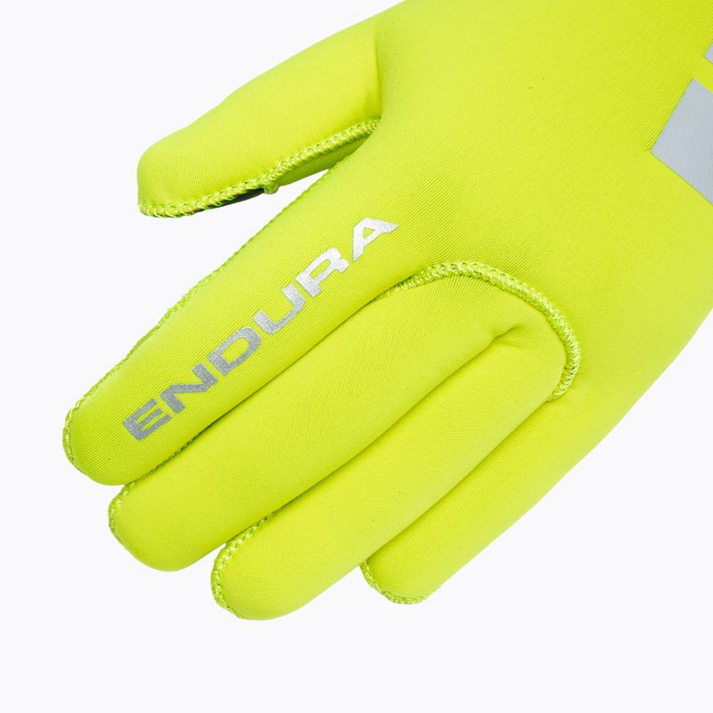 Férfi kerékpáros kesztyűk Endura FS260-Pro Nemo Glove II hi-viz yellow 4