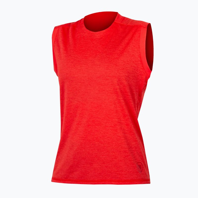 Női kerékpáros póló Endura Singletrack Tank Top pomegranate 9