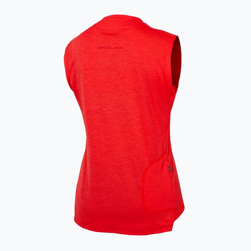 Női kerékpáros póló Endura Singletrack Tank Top pomegranate 10