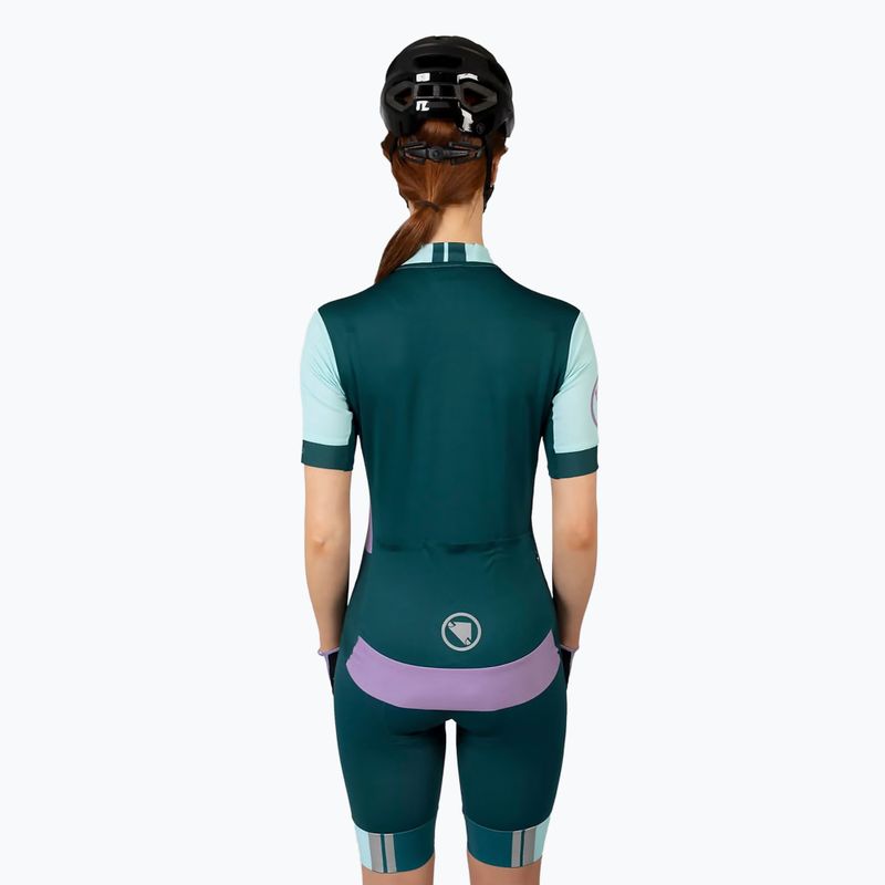 Női kerékpáros póló Endura FS260 Print S/S violet 3