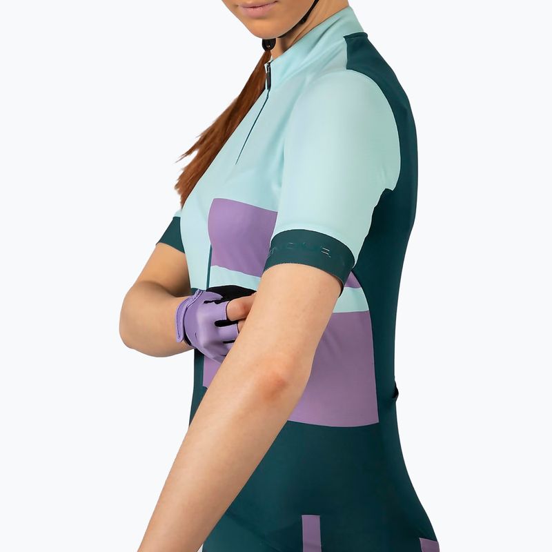 Női kerékpáros póló Endura FS260 Print S/S violet 6