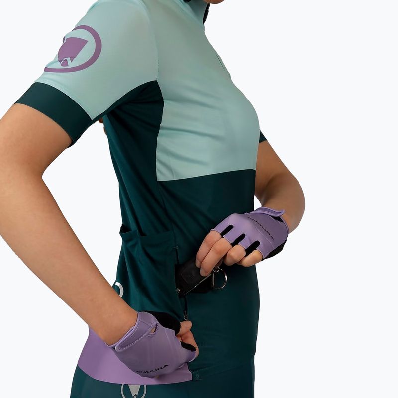 Női kerékpáros póló Endura FS260 Print S/S violet 7