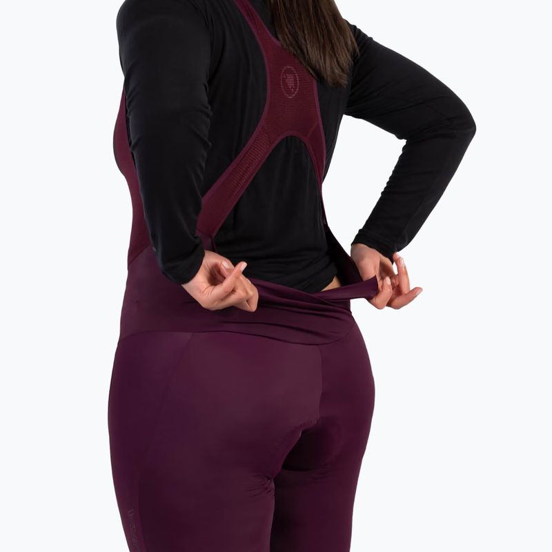 Női kerékpáros nadrág Endura FS260-Pro DS Bibshort aubergine 6