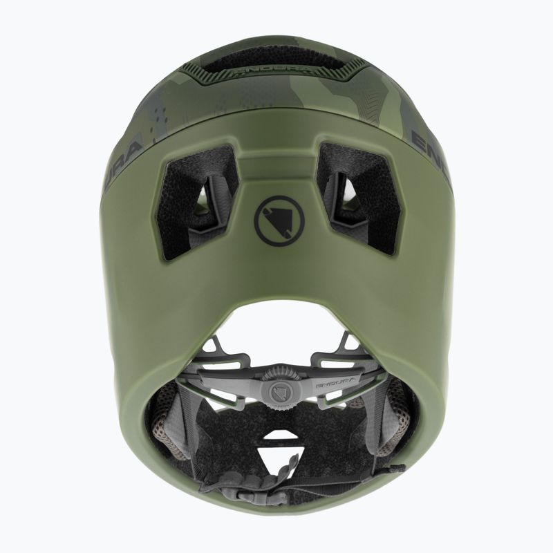 Gyerek kerékpáros sisak Endura Singletrack Full Face Youth olive green 3