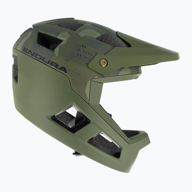 Gyerek kerékpáros sisak Endura Singletrack Full Face Youth olive green 4