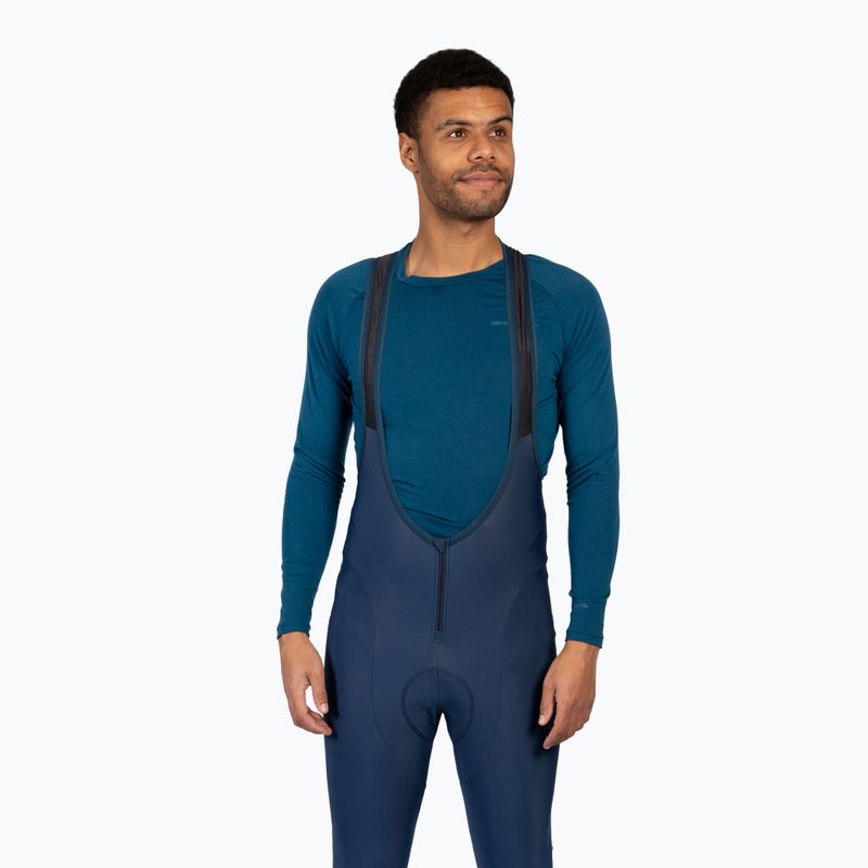 Férfi kantáros kerékpáros nadrág Endura FS260-Pro Thermo Bibtights II ink blue 2