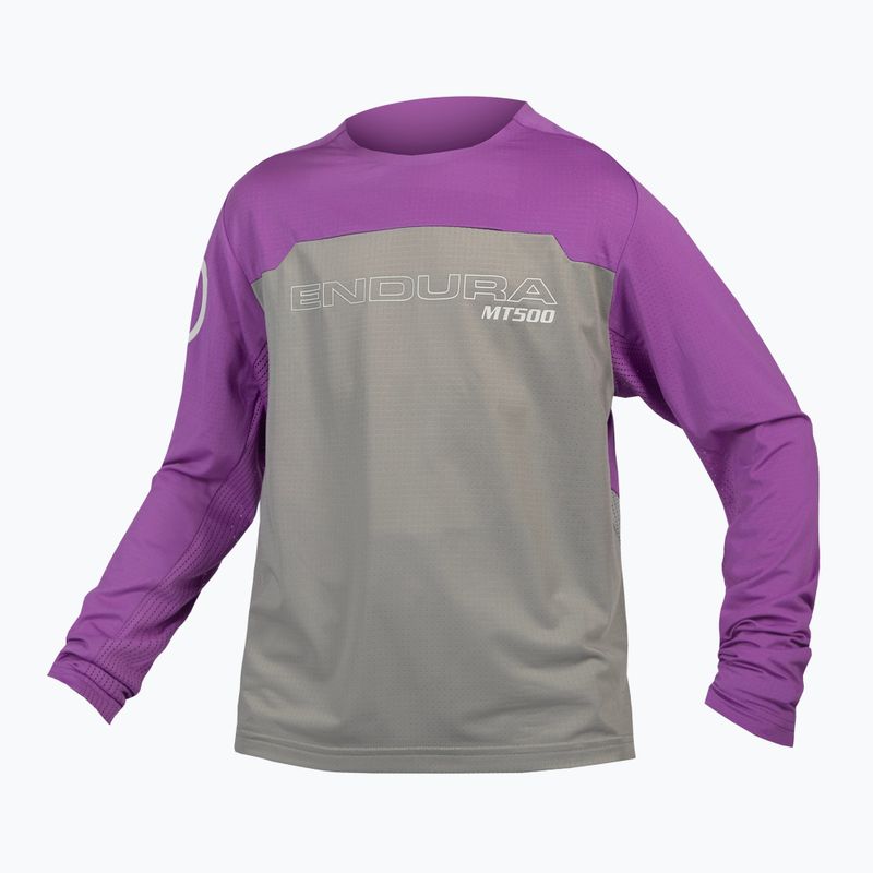 Longsleeve rowerowy dziecięcy Endura MT500 Burner thistle 3