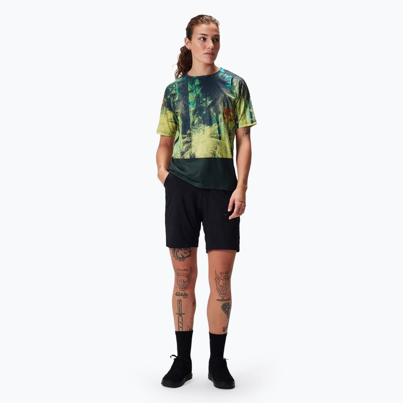 Női kerékpáros póló Endura Tropical Print Ltd ghillie green 2