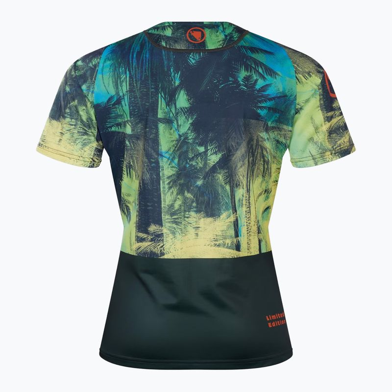 Női kerékpáros póló Endura Tropical Print Ltd ghillie green 8