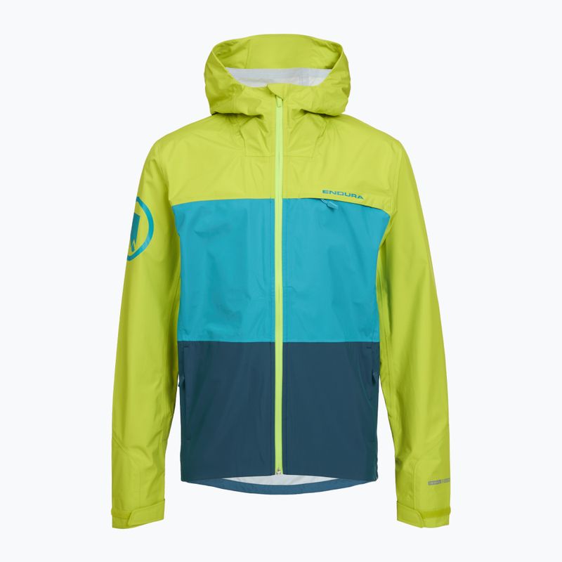 Férfi kerékpáros kabát Endura Singletrack II Waterproof lime green