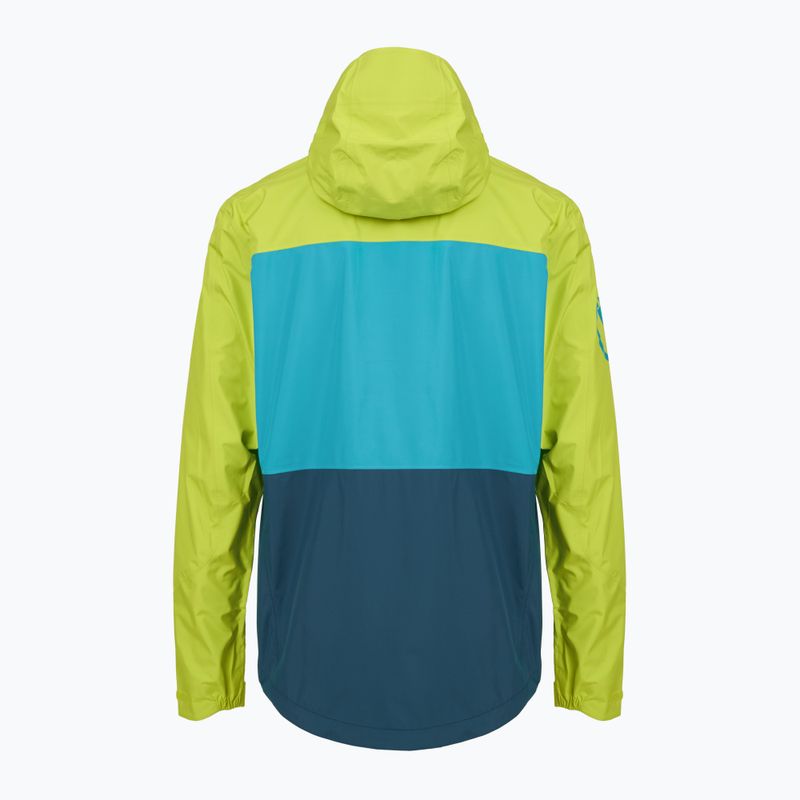 Férfi kerékpáros kabát Endura Singletrack II Waterproof lime green 2