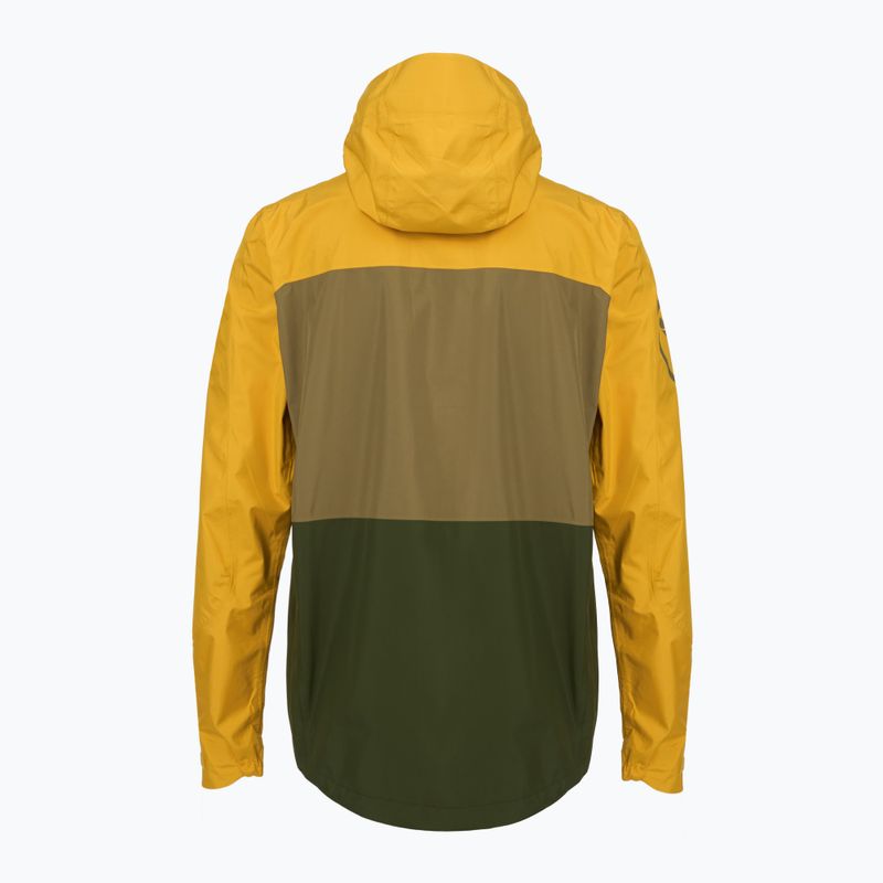 Férfi kerékpáros kabát Endura Singletrack II Waterproof mustard 2