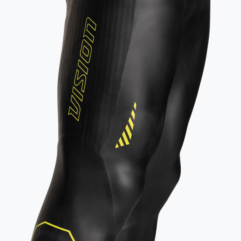 Férfi ZONE3 ujjatlan Vision triatlon szivacs fekete/lime/pisztoly fém 6