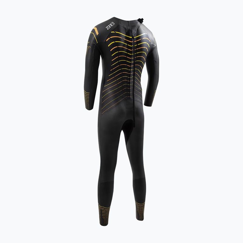 Férfi neoprén ruha ZONE3 Thermal Aspect Breaststroke black/orange/yellow 2