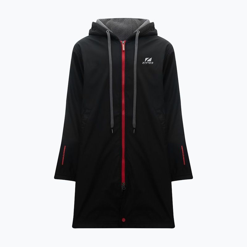 Gyermek ZONE3 Polar Fleece parka váltóköntös Jr fekete