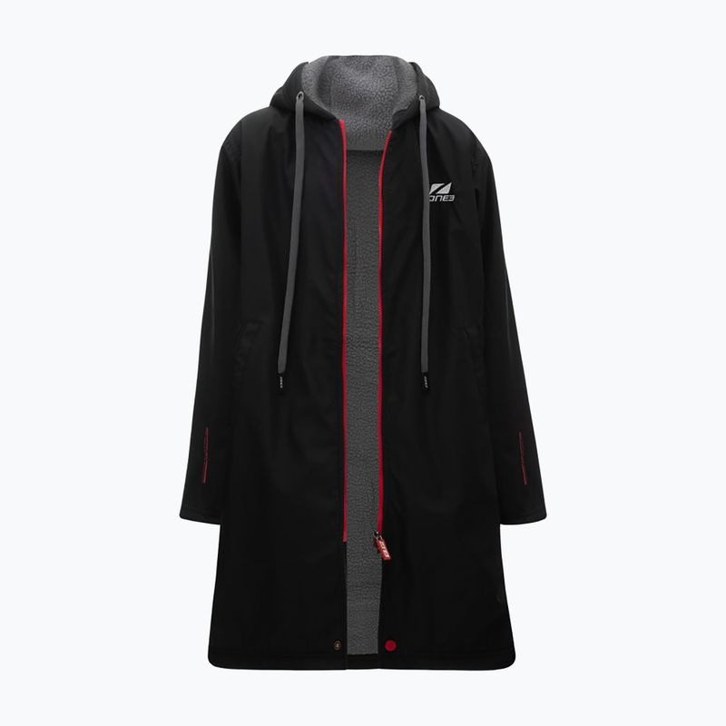 Gyermek ZONE3 Polar Fleece parka váltóköntös Jr fekete 3