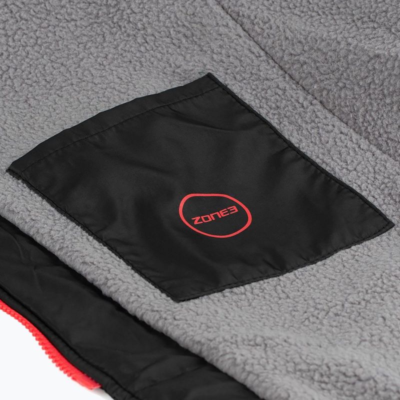 Gyermek ZONE3 Polar Fleece parka váltóköntös Jr fekete 7
