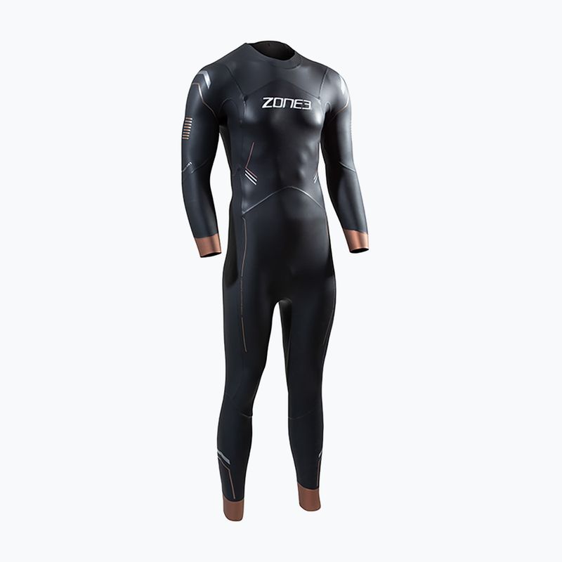 Férfi ZONE3 Thermal Agile 3 mm-es fekete/arany triatlon búvárruha
