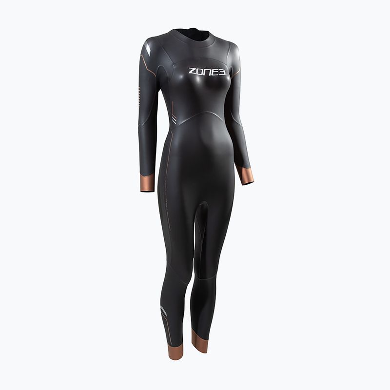 Női triatlonos búvárruha ZONE3 Thermal Agile 3 mm fekete/arany