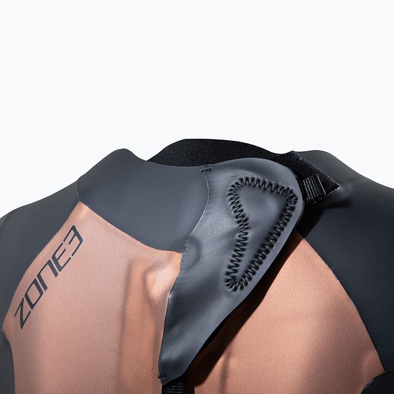 Női triatlonos búvárruha ZONE3 Thermal Agile 3 mm fekete/arany 4