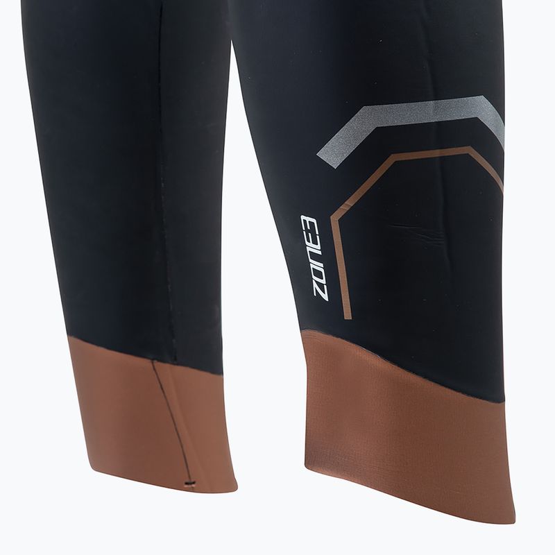 Női triatlonos búvárruha ZONE3 Thermal Agile 3 mm fekete/arany 5