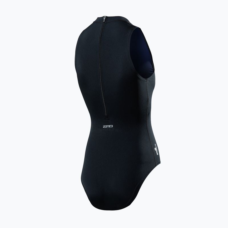 Női egyrészes fürdőruha ZONE3 OWS Renew High Neck black 7