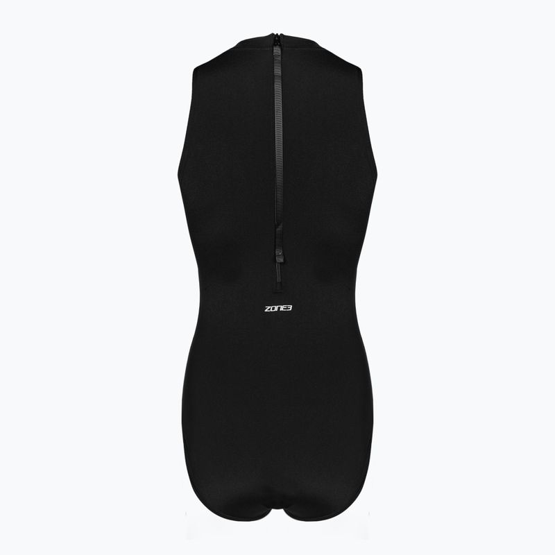 Női egyrészes fürdőruha ZONE3 OWS Renew High Neck black 2