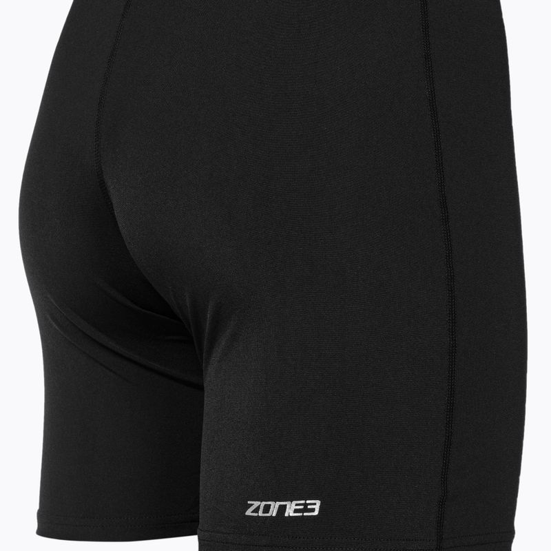 Női egyrészes fürdőruha ZONE3 OWS Renew Short Leg Knee Skin black 5