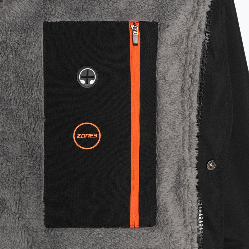 ZONE3 Thermo Tech Változó fleece parka fekete/narancs 8